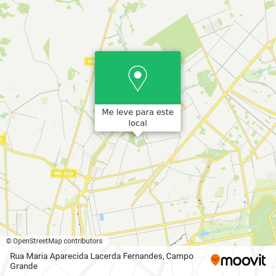 Rua Maria Aparecida Lacerda Fernandes mapa