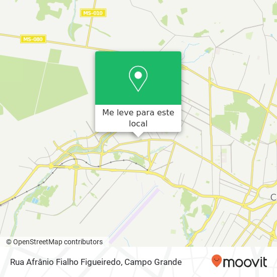 Rua Afrânio Fialho Figueiredo mapa