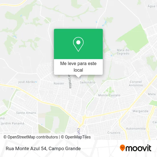 Rua Monte Azul 54 mapa
