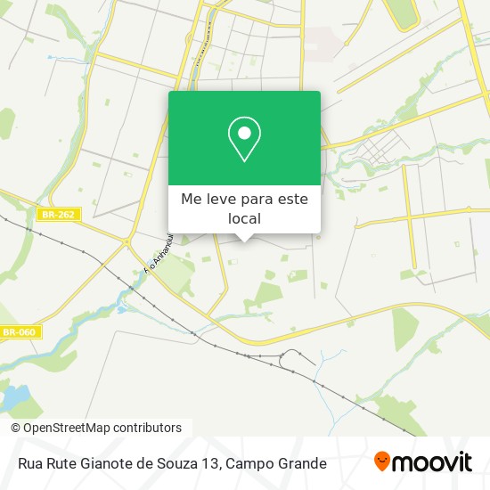 Rua Rute Gianote de Souza 13 mapa