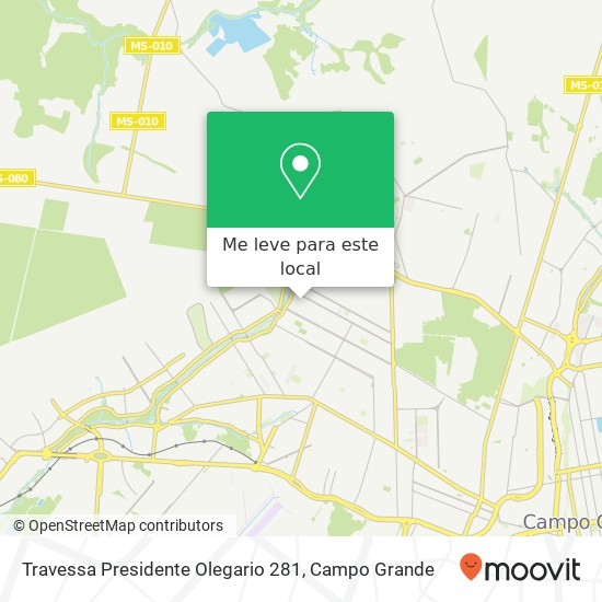 Travessa Presidente Olegario 281 mapa