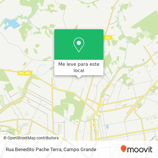 Rua Benedito Pache Terra mapa