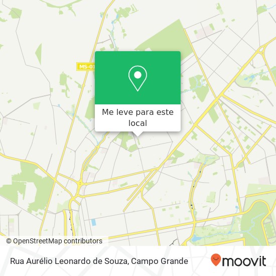 Rua Aurélio Leonardo de Souza mapa