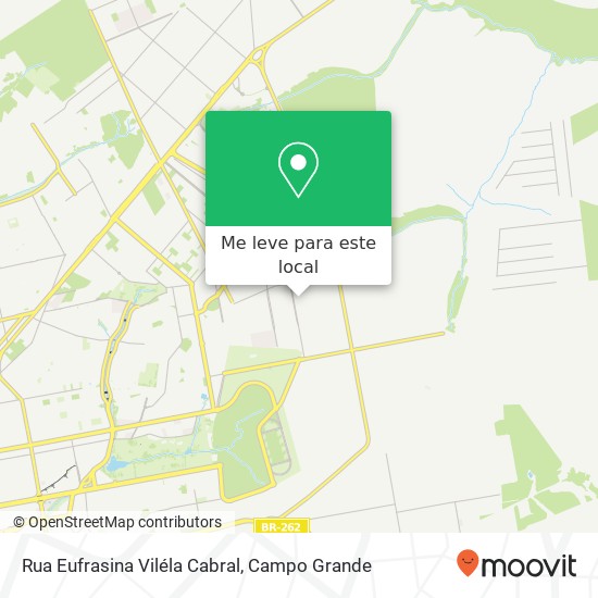 Rua Eufrasina Viléla Cabral mapa