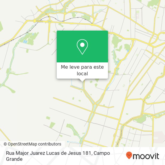 Rua Major Juarez Lucas de Jesus 181 mapa