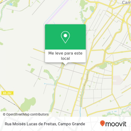 Rua Moisés Lucas de Freitas mapa