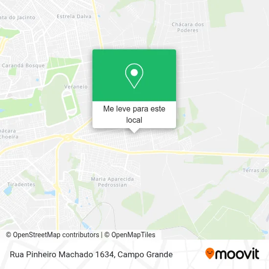 Rua Pinheiro Machado 1634 mapa