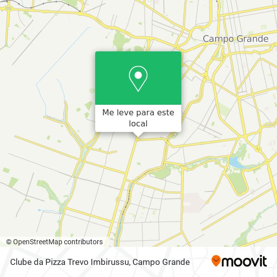 Clube da Pizza Trevo Imbirussu mapa