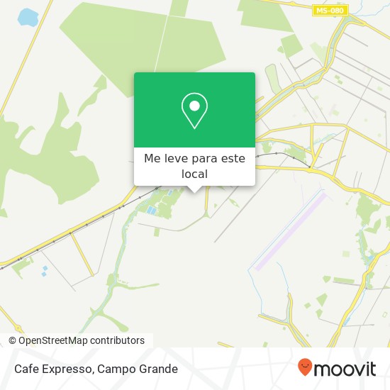 Cafe Expresso, Rua Vinte e Dois Nova Campo Grande Campo Grande-MS 79105-140 mapa