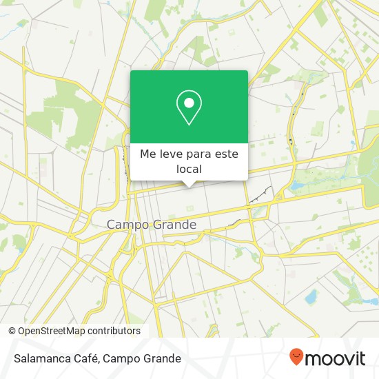 Salamanca Café, Rua Antônio Maria Coelho Centro Campo Grande-MS 79002-221 mapa