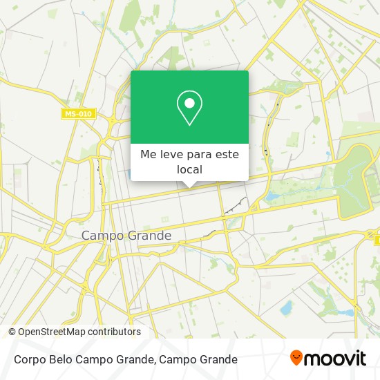 Corpo Belo Campo Grande mapa