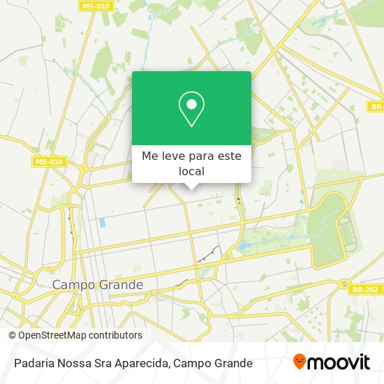 Padaria Nossa Sra Aparecida mapa