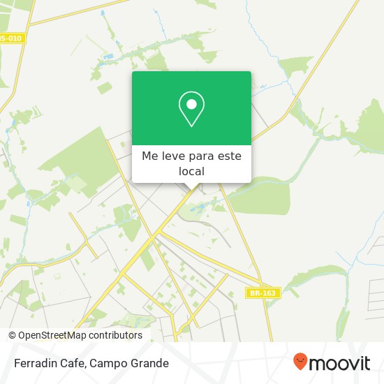 Ferradin Cafe, Avenida Coronel Antonino Nova Lima Campo Grande-MS 79062-200 mapa