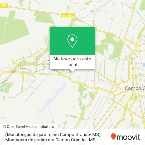 (Manutenção de jardim em Campo Grande- MS) Montagem de jardim em Campo Grande - MS mapa