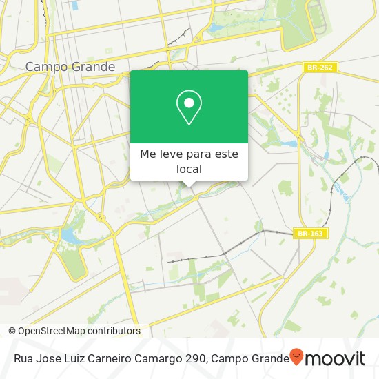 Rua Jose Luiz Carneiro Camargo 290 mapa