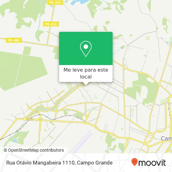 Rua Otávio Mangabeira 1110 mapa