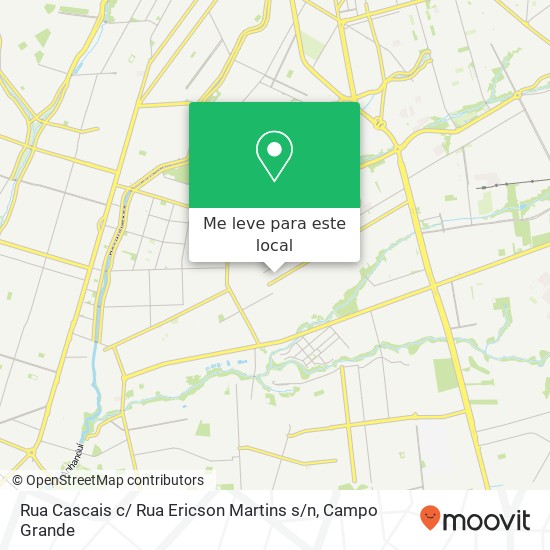 Rua Cascais c/ Rua Ericson Martins s / n mapa