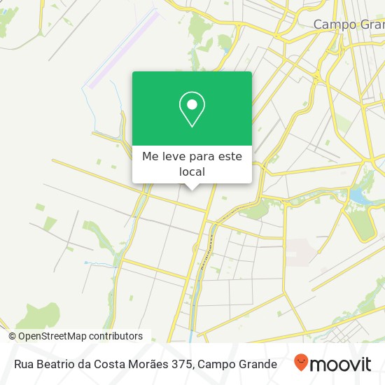 Rua Beatrio da Costa Morães 375 mapa