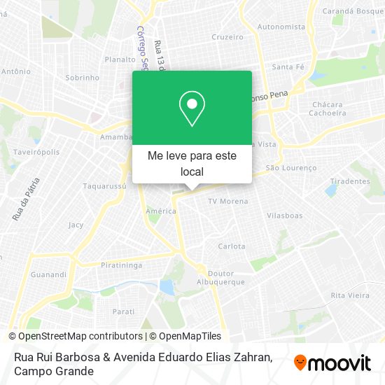 Rua Rui Barbosa & Avenida Eduardo Elias Zahran mapa