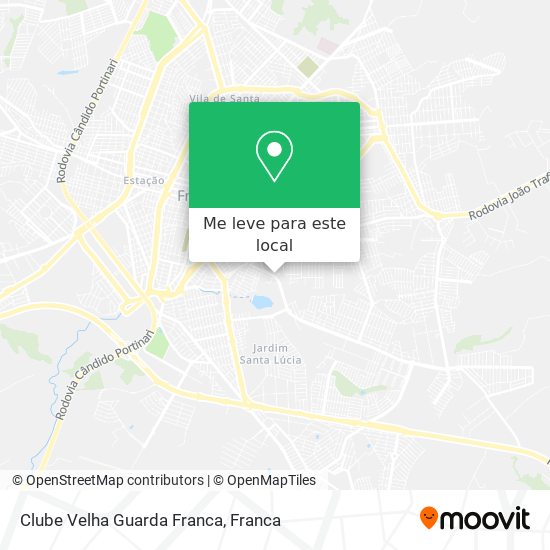 Clube Velha Guarda Franca mapa