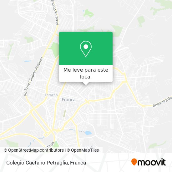 Colégio Caetano Petráglia mapa
