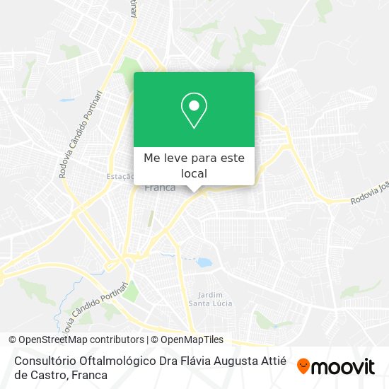 Consultório Oftalmológico Dra Flávia Augusta Attié de Castro mapa