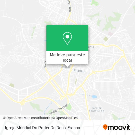 Igreja Mundial Do Poder De Deus mapa