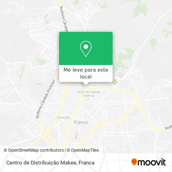 Centro de Distribuição Makee mapa