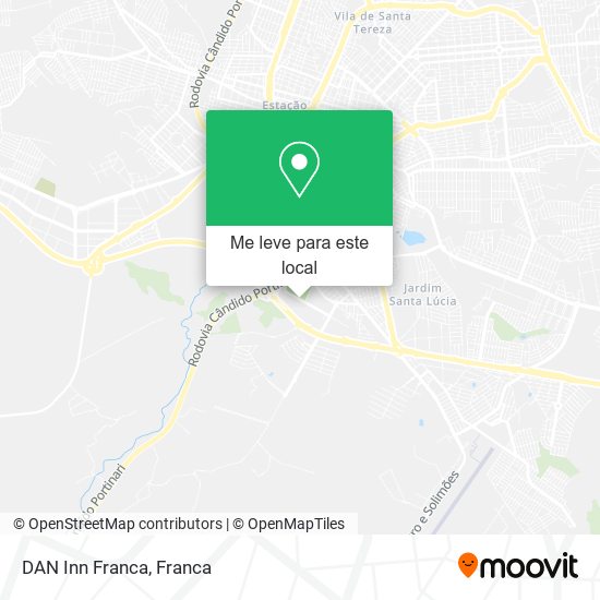DAN Inn Franca mapa