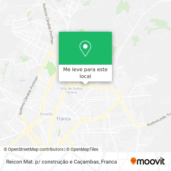 Reicon Mat. p/ construção e Caçambas mapa