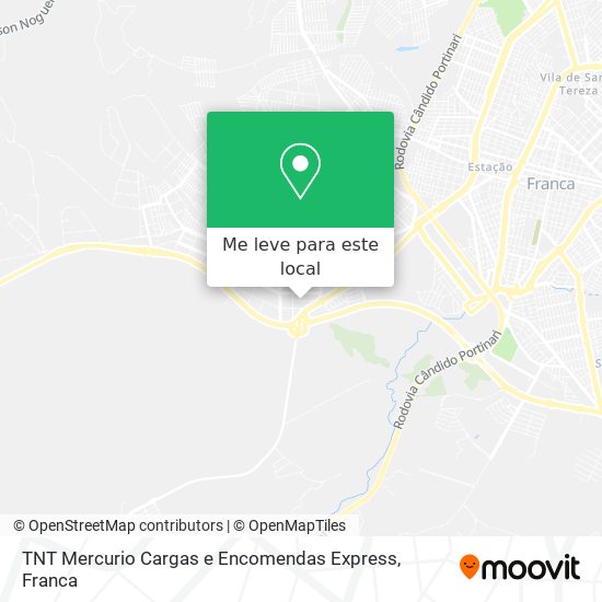 TNT Mercurio Cargas e Encomendas Express mapa