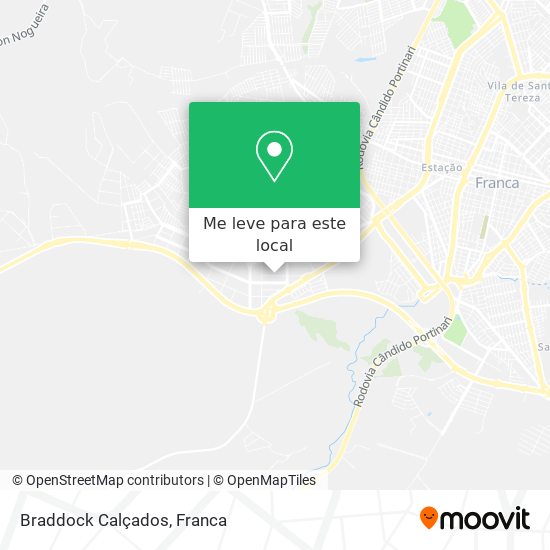 Braddock Calçados mapa