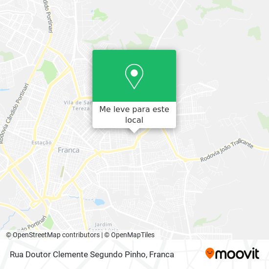 Rua Doutor Clemente Segundo Pinho mapa