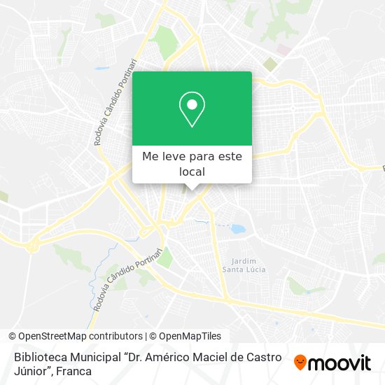 Biblioteca Municipal “Dr. Américo Maciel de Castro Júnior” mapa