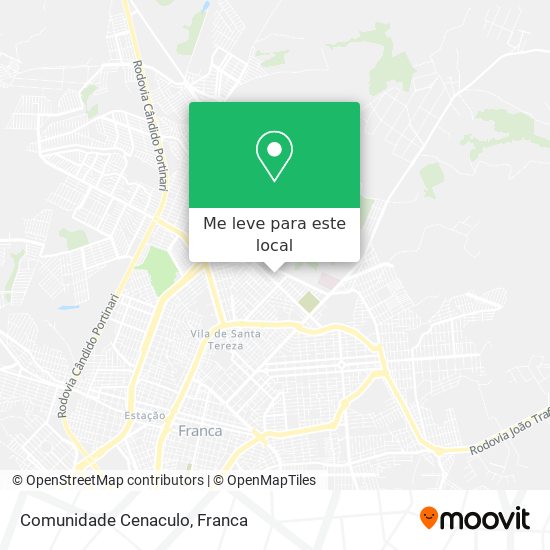 Comunidade Cenaculo mapa