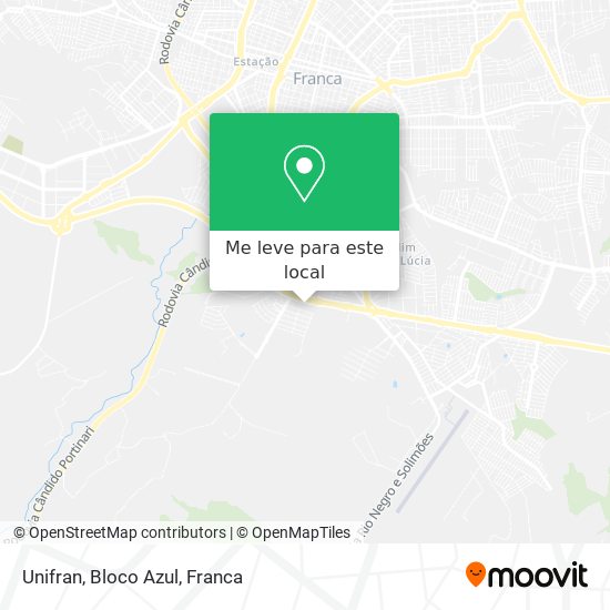 Unifran, Bloco Azul mapa