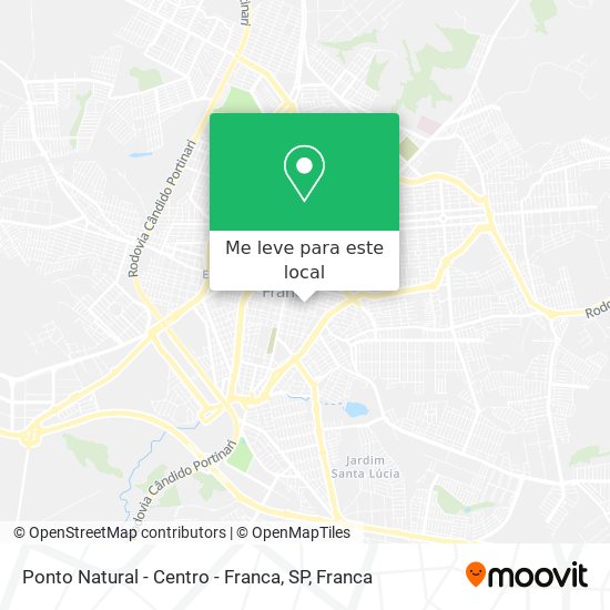 Ponto Natural - Centro - Franca, SP mapa