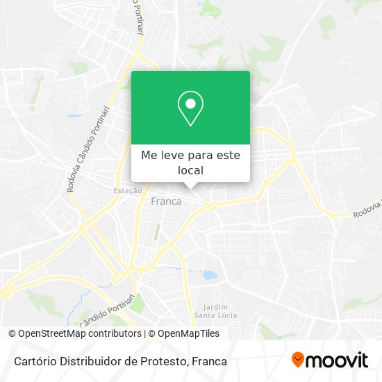 Cartório Distribuidor de Protesto mapa