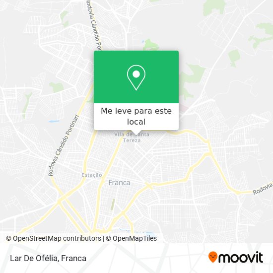 Lar De Ofélia mapa