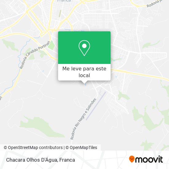 Chacara Olhos D'Água mapa
