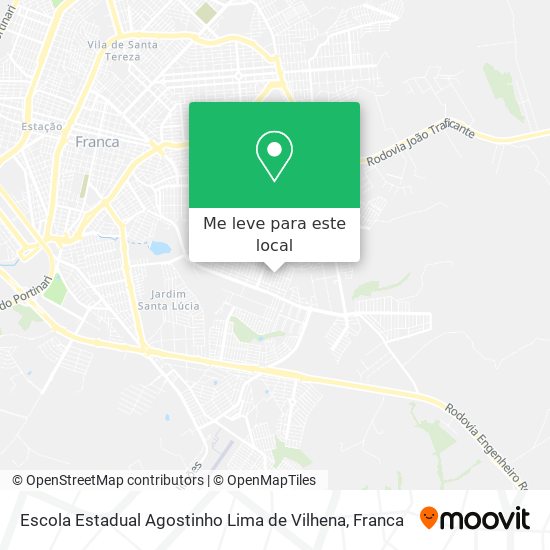 Escola Estadual Agostinho Lima de Vilhena mapa