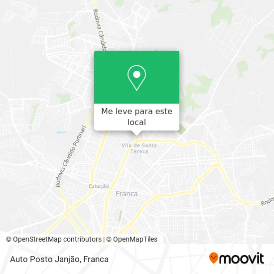 Auto Posto Janjão mapa