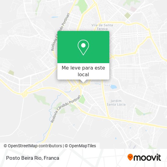 Posto Beira Rio mapa