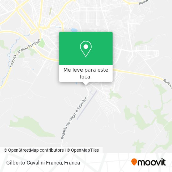 Gilberto Cavalini Franca mapa