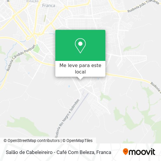 Salão de Cabeleireiro - Café Com Beleza mapa