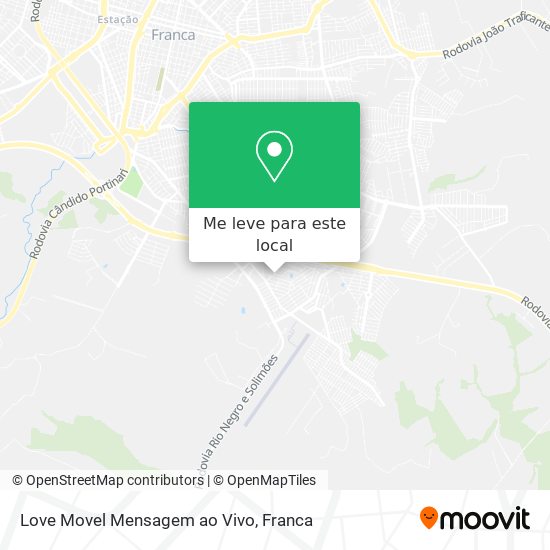 Love Movel Mensagem ao Vivo mapa