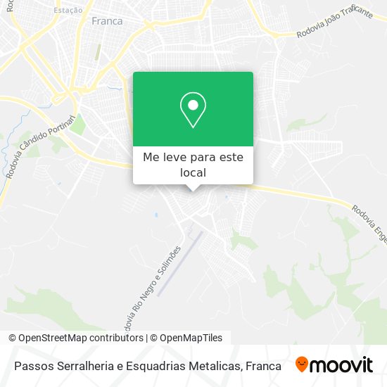 Passos Serralheria e Esquadrias Metalicas mapa