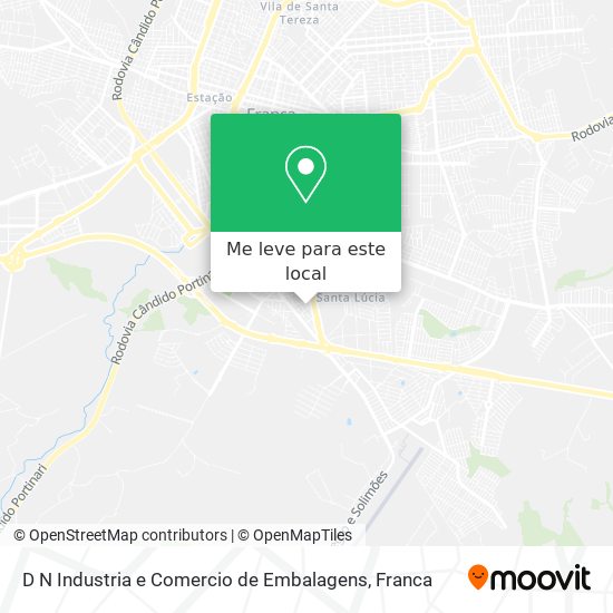 D N Industria e Comercio de Embalagens mapa