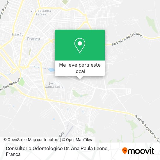 Consultório Odontológico Dr. Ana Paula Leonel mapa