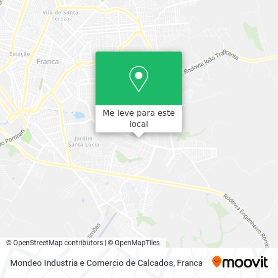 Mondeo Industria e Comercio de Calcados mapa